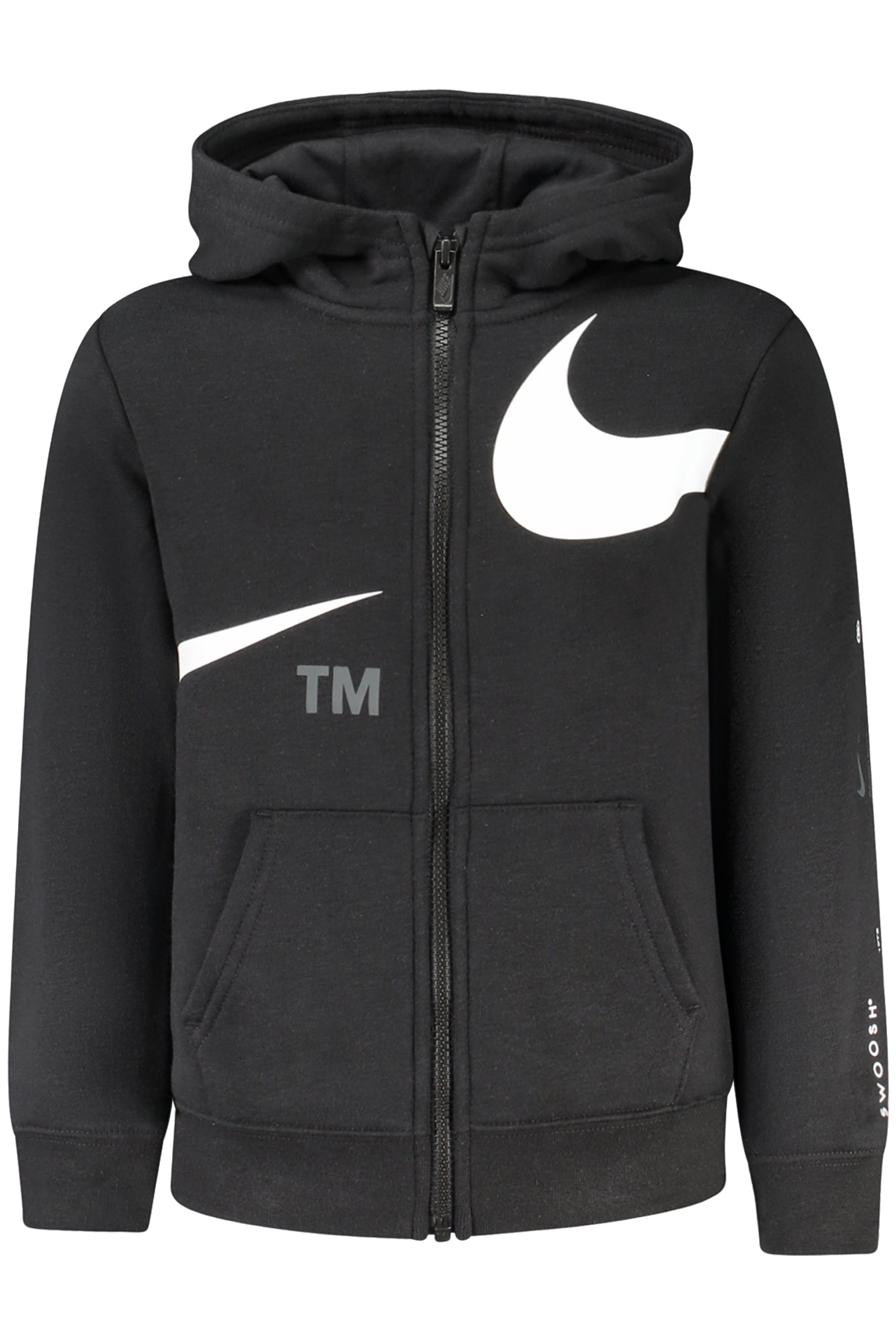 NIKE KIDS' BLACK ZIP-UP SWEATSHIRT-0